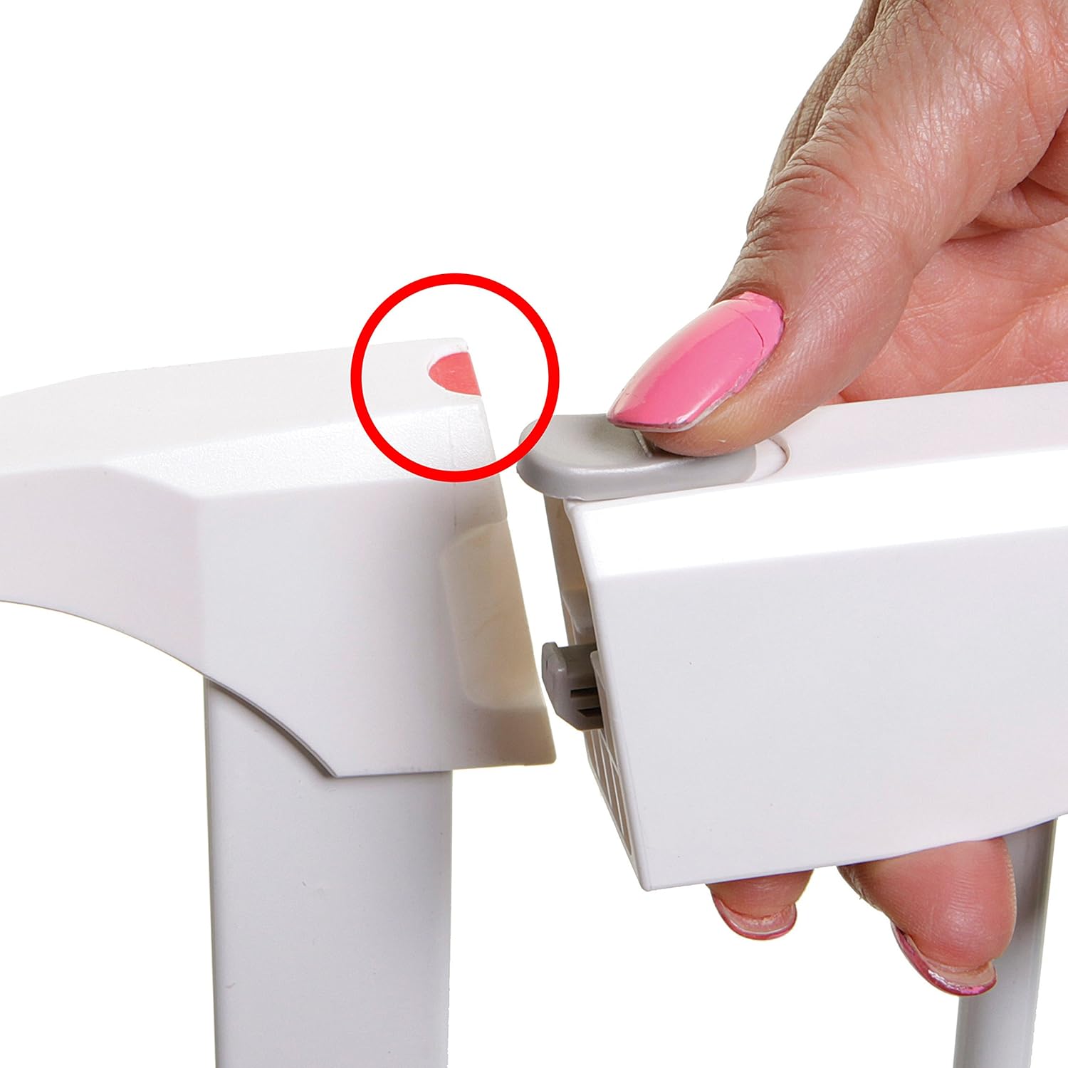 Baby Gate for Stairs White a7