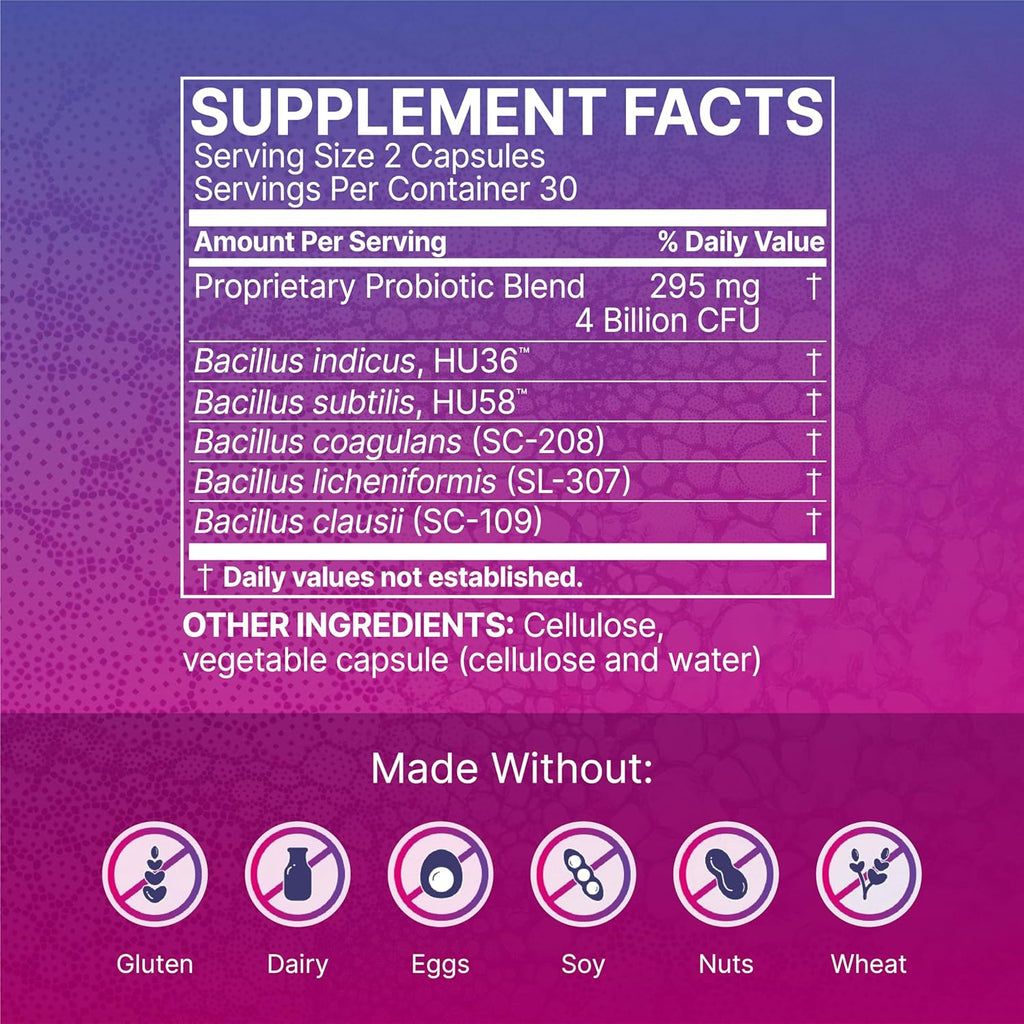 Probiotic Gut Support Bundle 60 Capsules 5.5oz Powder a7