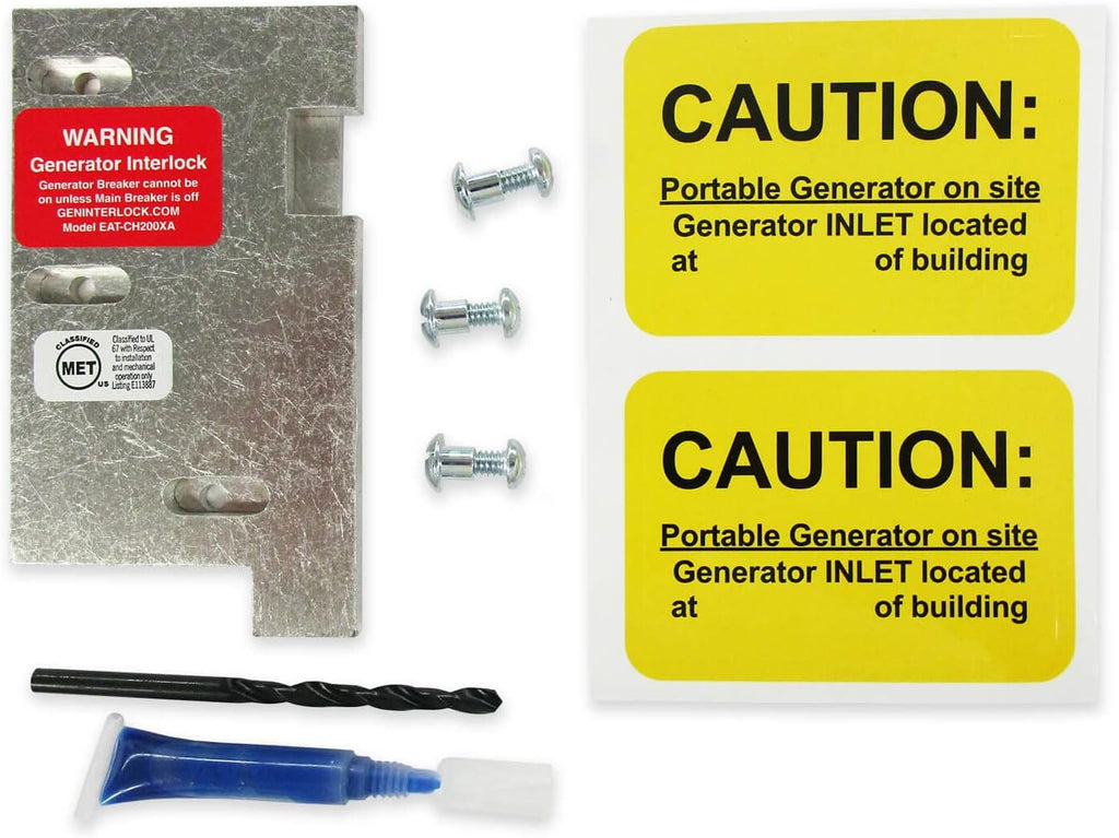 Generator Interlock Kit Vertical Throw 150 200 Amp Panel a7k