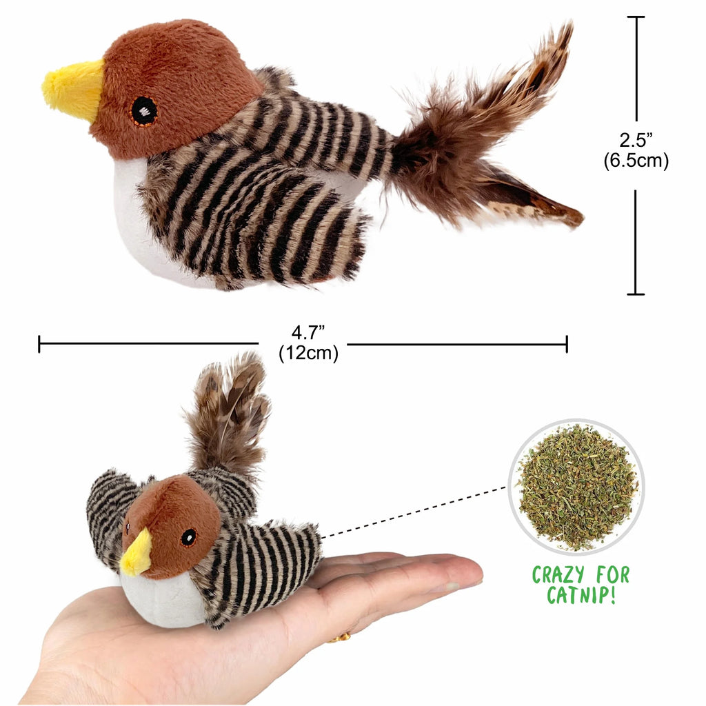 Interactive Cat Toy with Chirping Bird Sounds a7k
