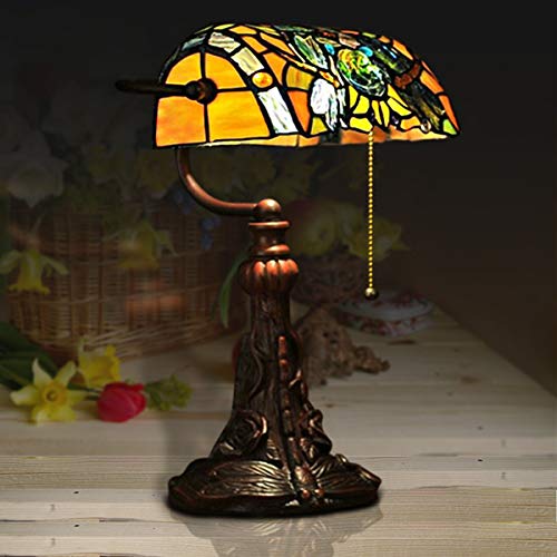 Stained Glass Table Lamp for Living Room Bedside 15.5 Inch k7
