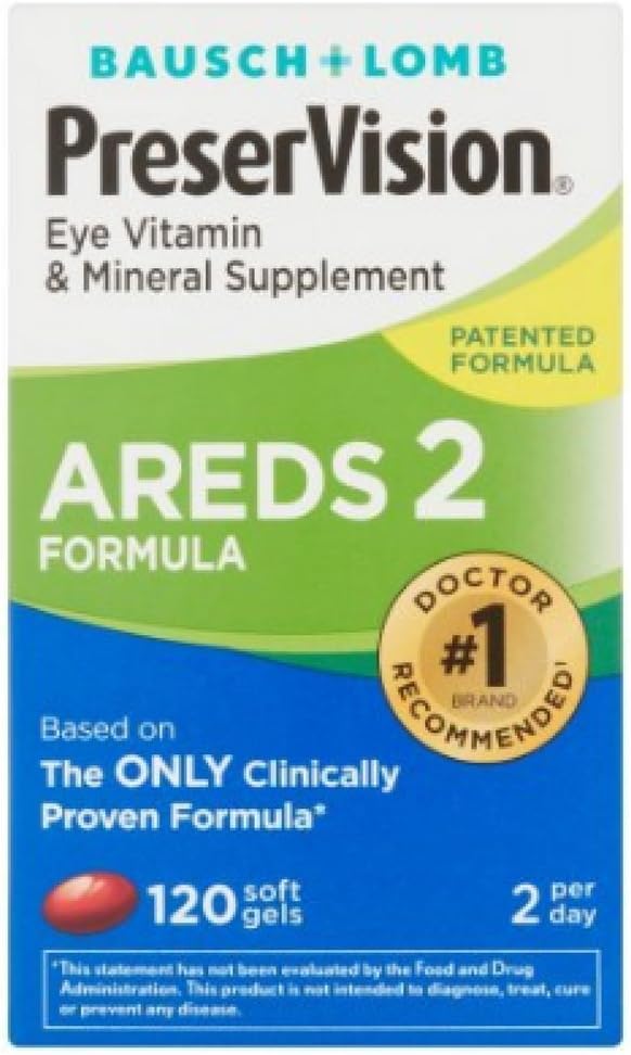 PreserVision AREDS 2 Vitamin & Mineral Supplement, Soft Gels 120 ea (Pack of 12)