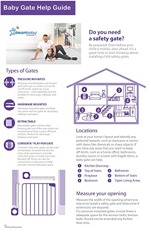 Baby Safety Gate Extra-Wide 39-42.5 Inches White k7