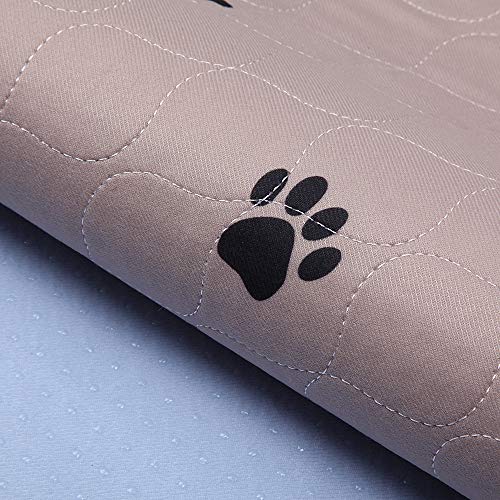 Washable Dog Pee Pads with Grooming Gloves, Reusable Training Mat a7