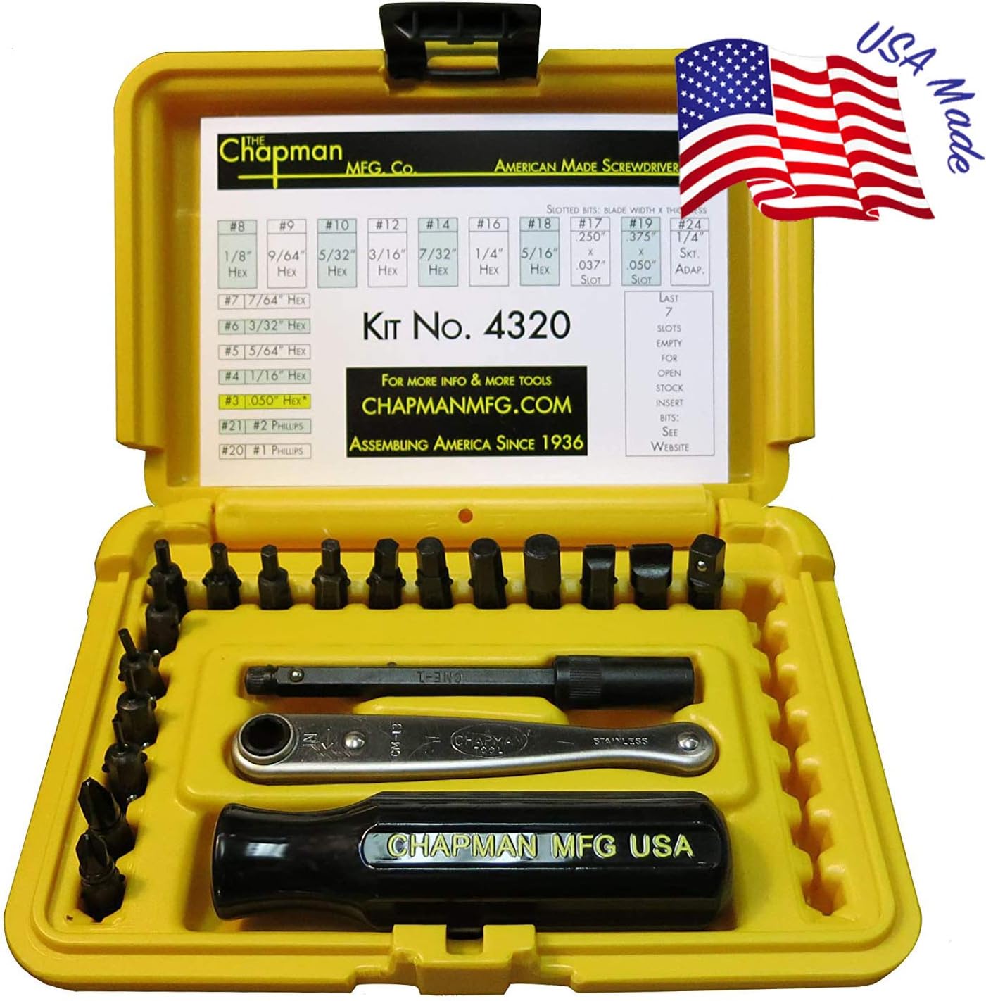 Screwdriver Set with 24 Insert Bits and Mini Ratchet Tool k7m