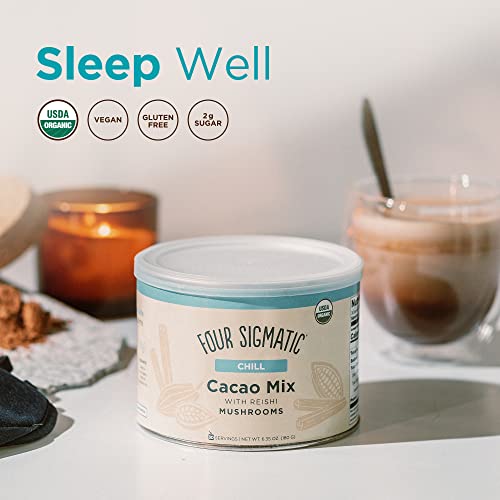 Calm Mushroom Cacao Mix Organic Instant Drink 10 Count k7