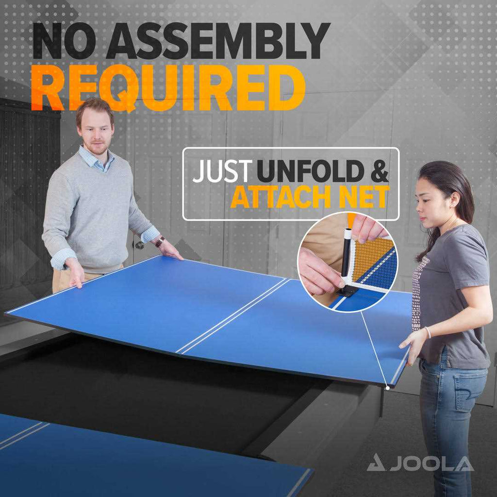 Table Tennis Conversion Top with Net Set 4-Piece a7