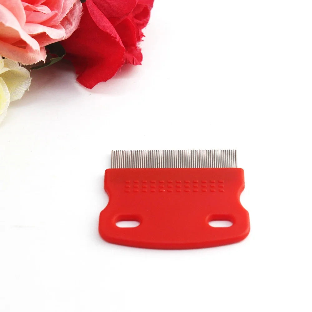 Pet Hair Grooming Comb Stainless Steel Fine Toothed a7