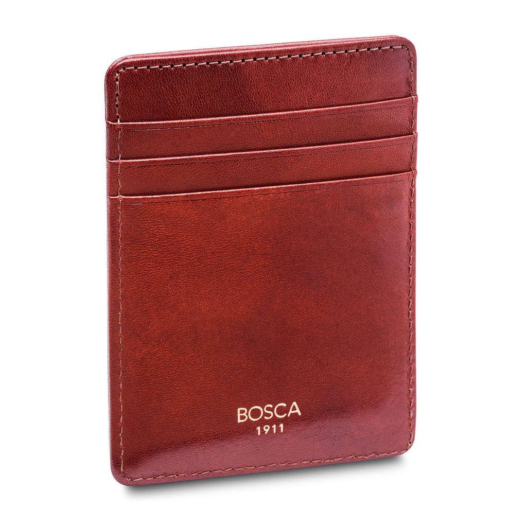 Bosca Deluxe Front Pocket Wallet Old Leather - Cognac