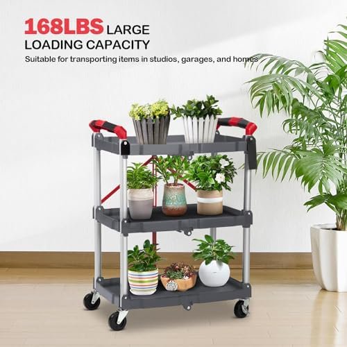 Foldable Utility Cart with Wheels a7