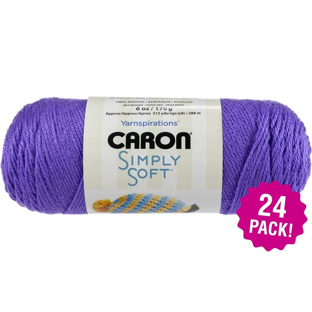 Purple Soft Yarn 24 Pack a7