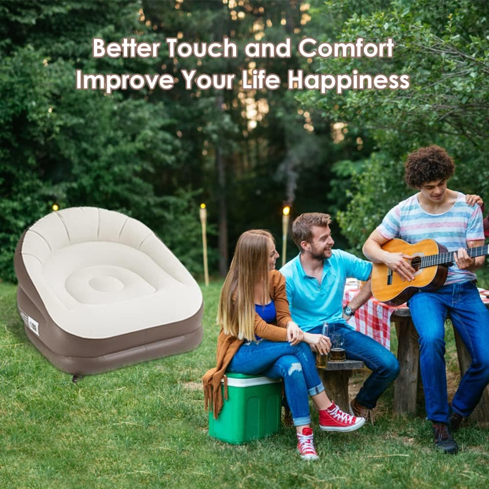Inflatable Air Sofa Lounge for Camping Indoor Outdoor a7