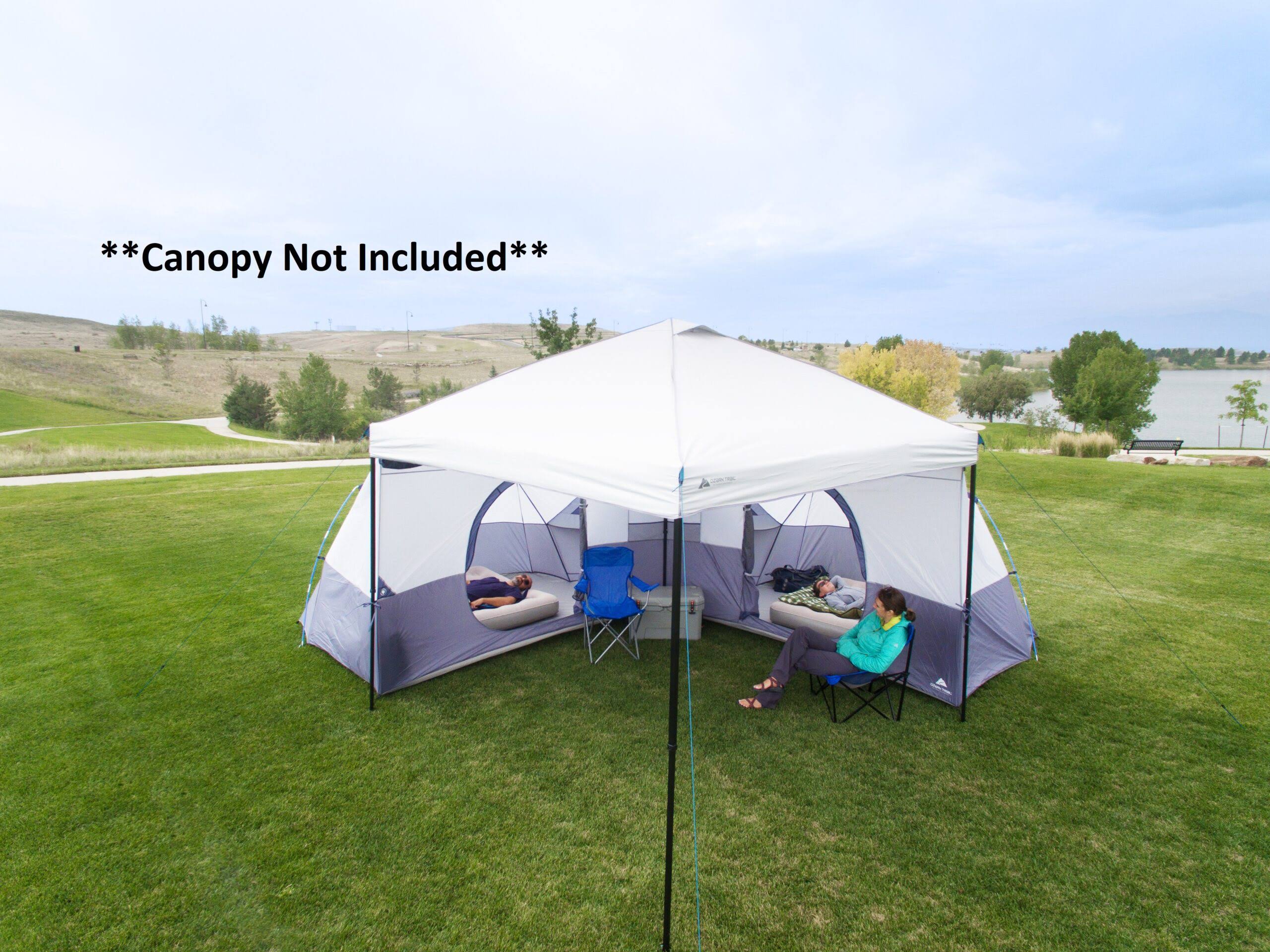 8-Person L-Shaped Tent for Straight-leg Canopy k7m
