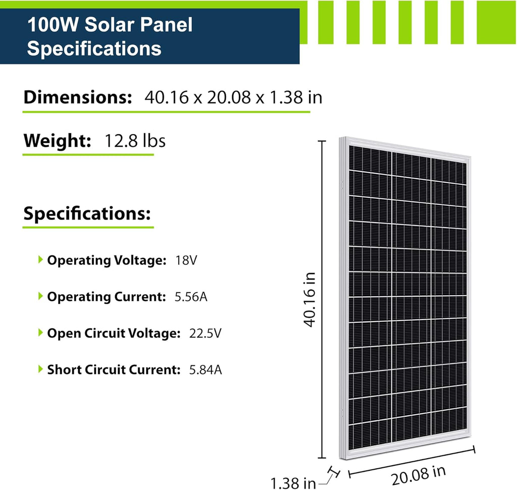2.5KWH 12V Solar Power Kit LiFePO4 100Ah 400W Mono Panels MPPT Controller Inverter Off Grid a7