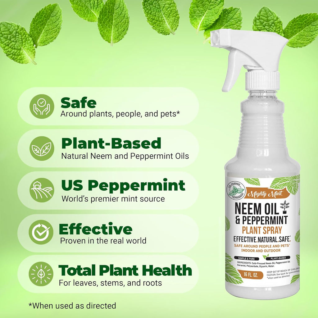 Neem Oil & Peppermint Plant Spray 16oz k7