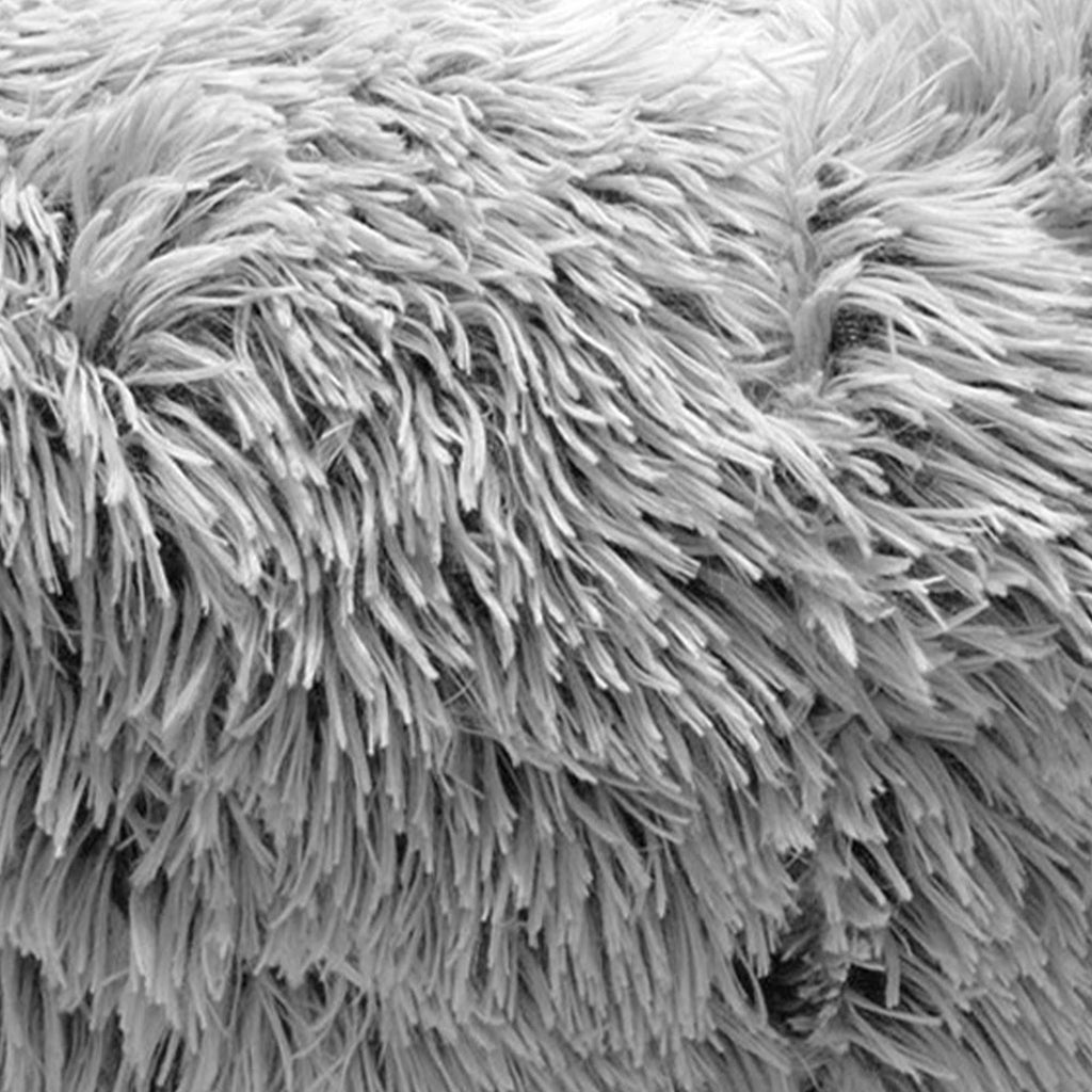 Calming Donut Dog Bed Large Mist Gray k7
