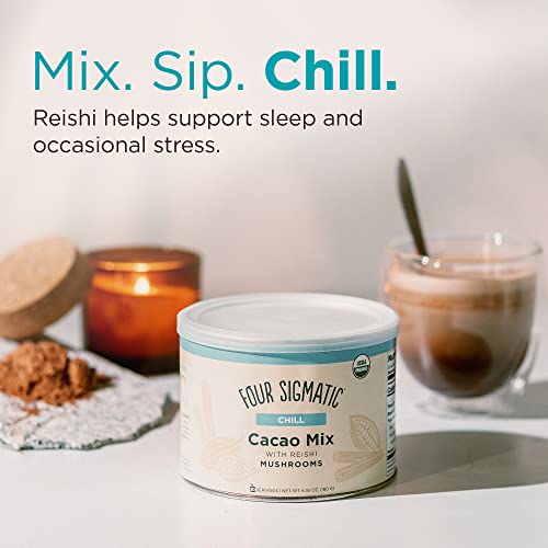 Calm Mushroom Cacao Mix Organic Instant Drink 10 Count k7