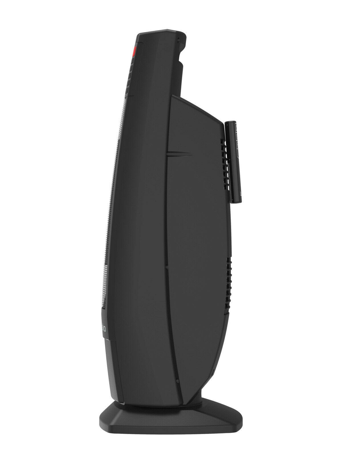 Ceramic Tower Space Heater with Remote, Black k7m