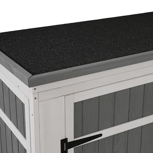 Garden Potting Bench Table with Storage Shelf and Cabinet Brown7k