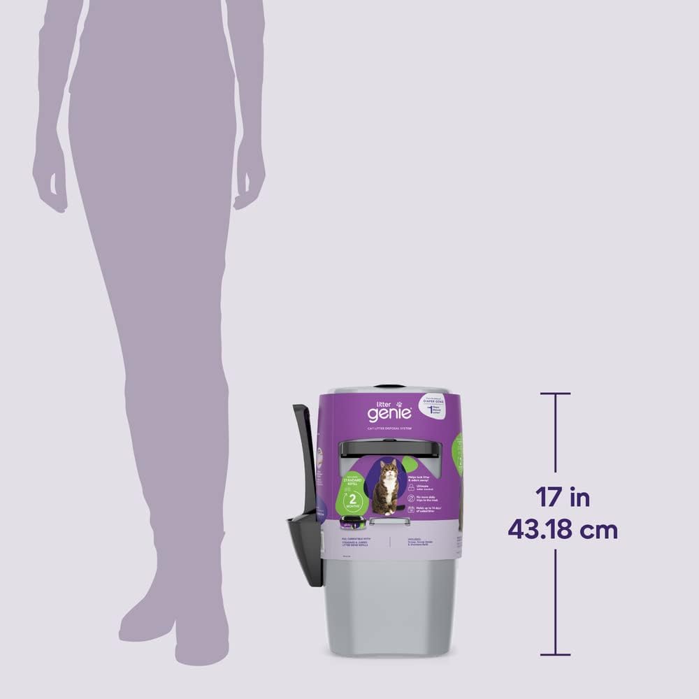 Cat Litter Box Waste Disposal System with Odor Control Refill Bag a7