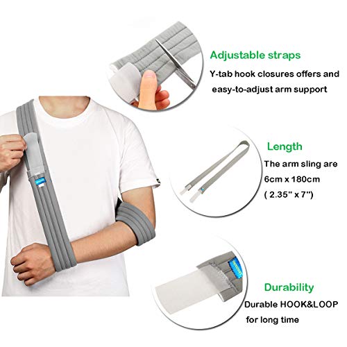 Arm Sling for Broken Bones Adjustable Shoulder Immobilizer q7