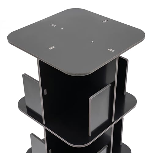 Rotating Bookshelf 3 Tier 360 Revolving Corner Bookcase a7