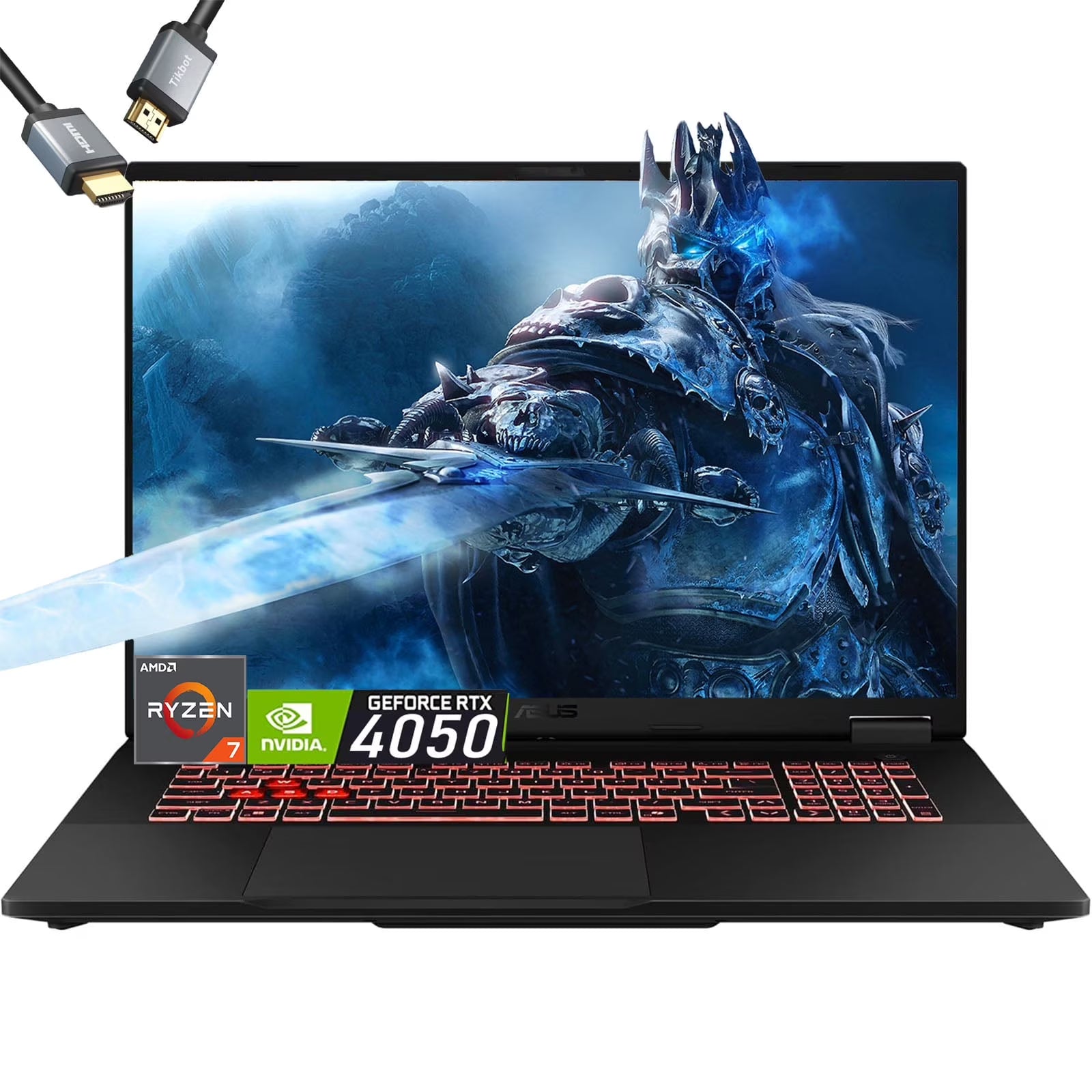 ASUS TUF A16 Gaming Laptop - AMD Ryzen 7 7445HS Beat i7-12650H - RTX 4050 - Backlit Keyboard RGB - 16" WUXGA 144Hz -32GB DDR5 RAM -1TB PCIe SSD -Windows 11 -Portatil Gamer PC Copilot -2025